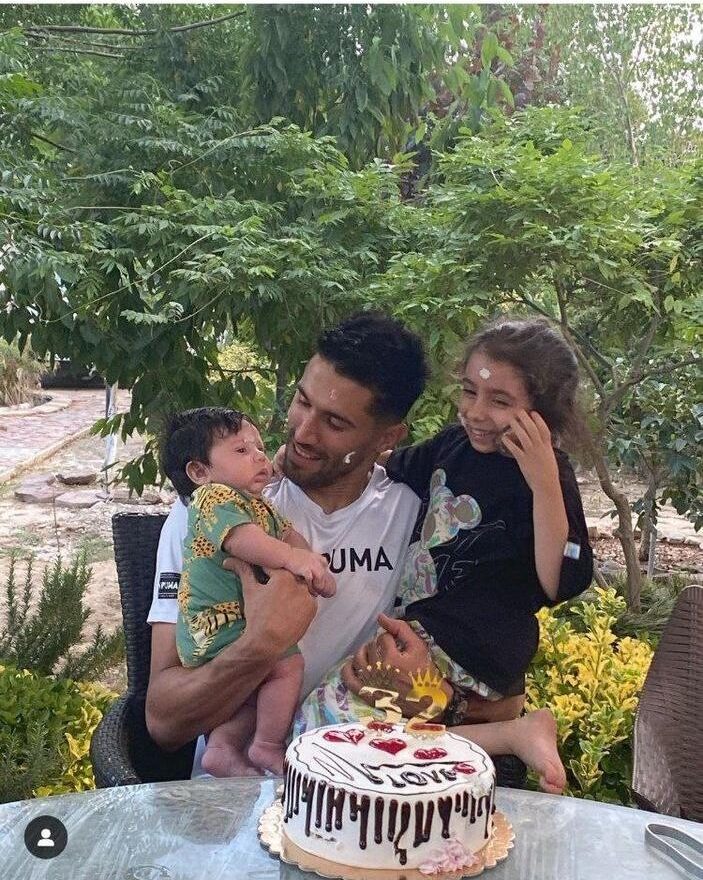 عکس حسین حسینی و دخترش
