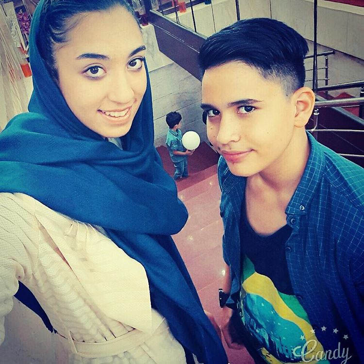 کیمیا علیزاده و برادرش
