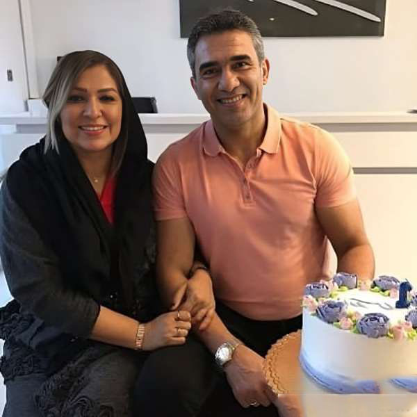 عکس احمدرضا عابدزاده و همسرش