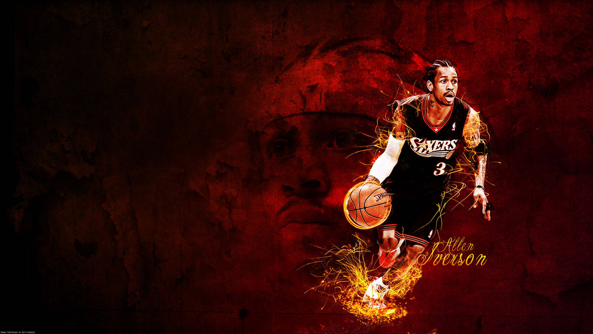 wallpaper 4k Allen Iverson