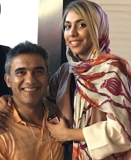 عکس احمدرضا عابدزاده و دخترش