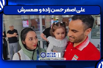 علی اصغر حسن زاده و همسرش