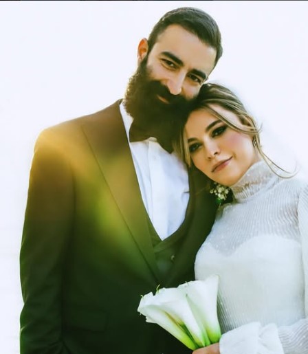 عکس شیدا خلیق و همسرش
