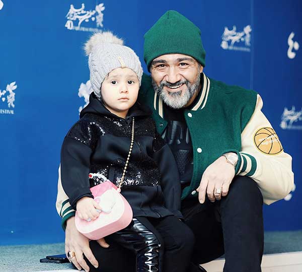 مهران غفوریان با دخترش